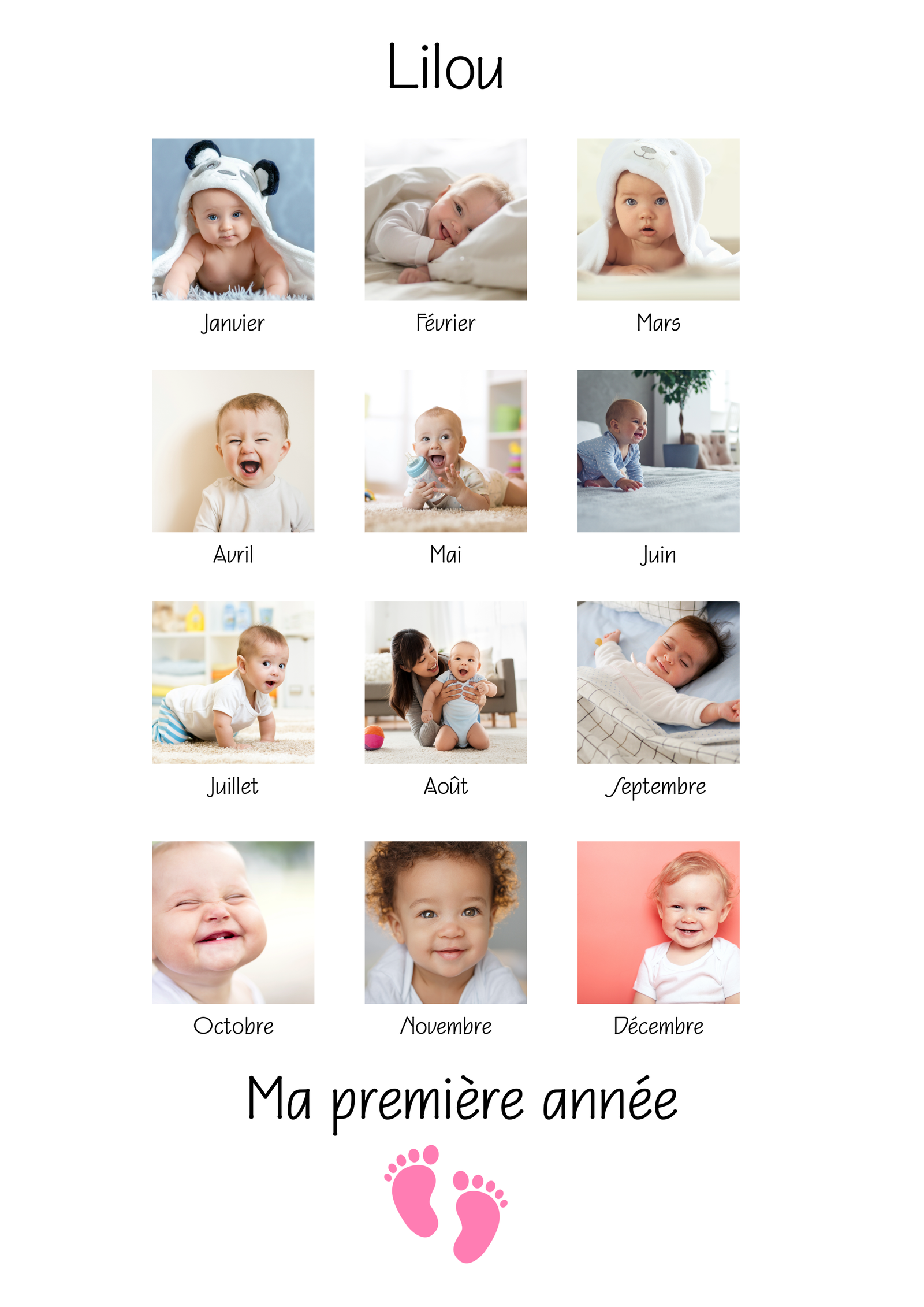 Modèle 14 - Ma première année version fille